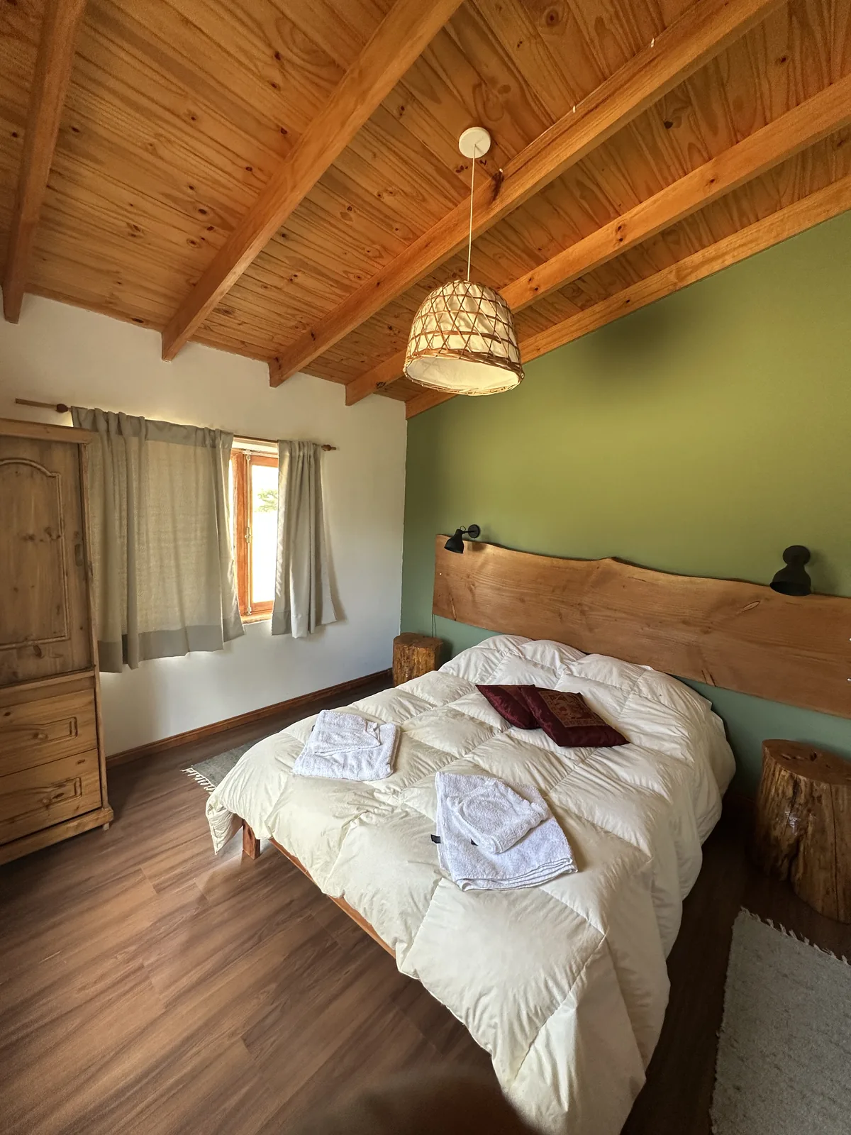 Dormitorio cálido de Nido Patagónico